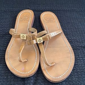 Gently used Tory Burch bow sandals